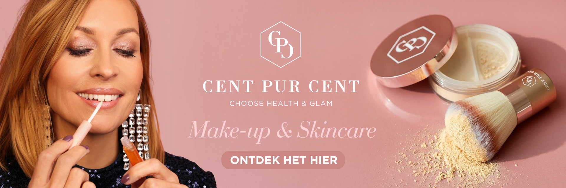 Sfeerbeeld van make-up merk Cent Pur Cent.